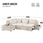 Divano componibile in ciniglia oversize 107 con estraibile e pouf contenitore mobile