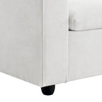 Canapé d'angle en L 101 avec pouf et ressorts ensachés