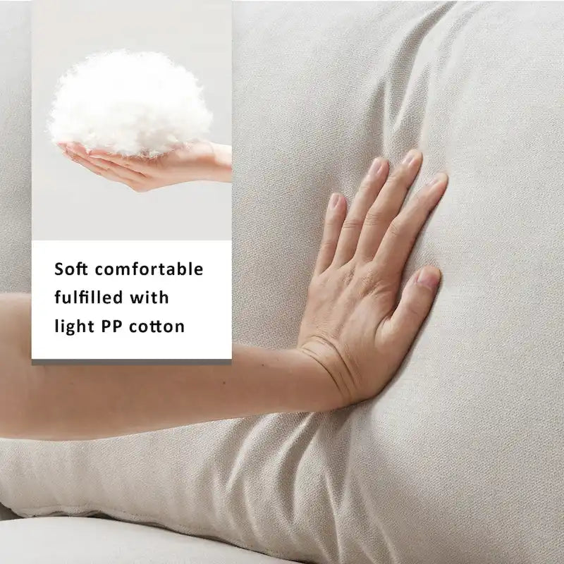 Canapé d'angle en L 101 avec pouf et ressorts ensachés