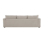 Canapé d'angle en L 101 avec pouf et ressorts ensachés