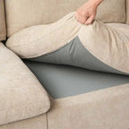 Divano componibile in lino oversize imbottito in piuma a forma di U per soggiorno