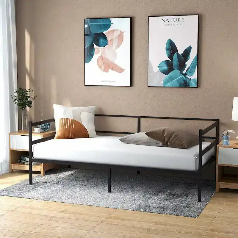 Struttura per divano letto in metallo gemello, piattaforma doppia uso per soggiorno