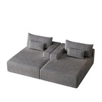 Divano componibile a chaise longue 102 Corduroy Cloud con divano letto reclinabile, design senza montaggio e schienale ergonomico