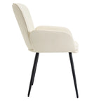Set di 2 sedie da pranzo resistenti ai graffi dei gatti con gambe in metallo dorato