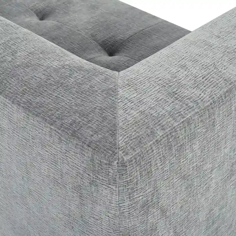 Divano letto modulare a L in ciniglia da 112,2" con design a combinazione libera e senza necessità di montaggio