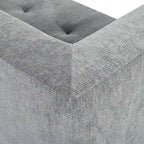 Divano letto modulare a L in ciniglia da 112,2" con design a combinazione libera e senza necessità di montaggio