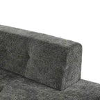 Divano letto modulare a L in ciniglia da 112,2" con design a combinazione libera e senza necessità di montaggio