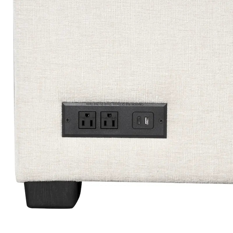 108.6 Divano Sezionale a U in Ciniglia con Funzione Letto, Porte USB, Chaise Longue Contenitore e 3 Cuscini Schienale