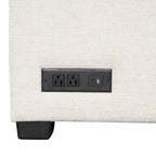 108.6 Divano Sezionale a U in Ciniglia con Funzione Letto, Porte USB, Chaise Longue Contenitore e 3 Cuscini Schienale