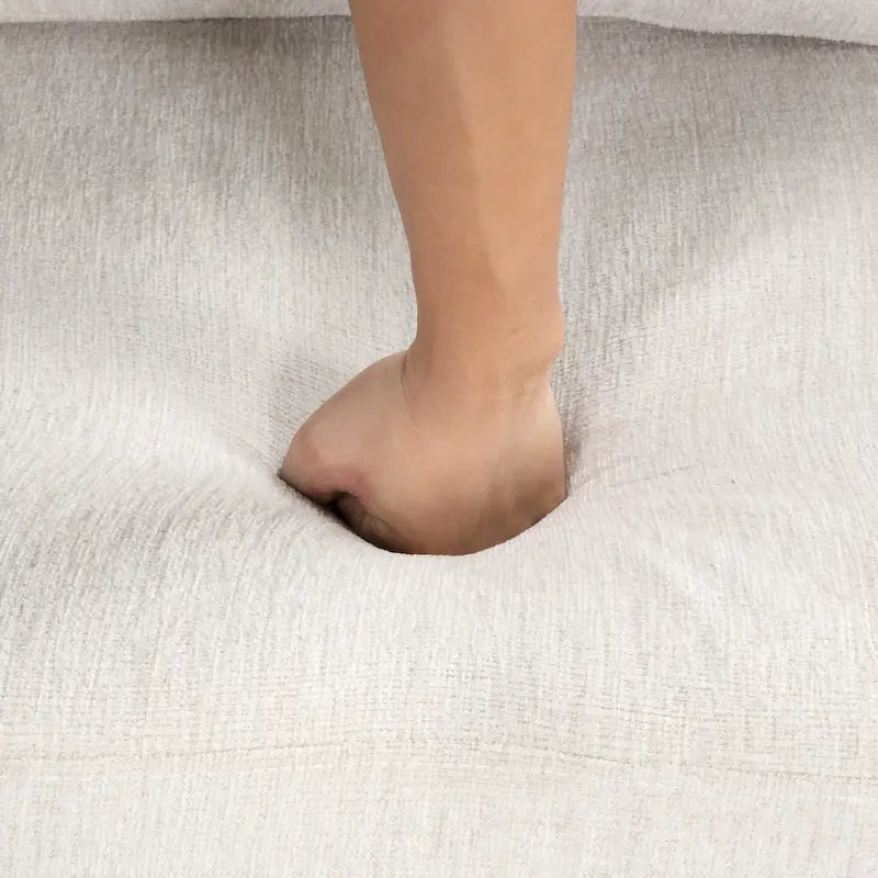 108.6 Divano Sezionale a U in Ciniglia con Funzione Letto, Porte USB, Chaise Longue Contenitore e 3 Cuscini Schienale