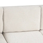 108.6 Divano Sezionale a U in Ciniglia con Funzione Letto, Porte USB, Chaise Longue Contenitore e 3 Cuscini Schienale