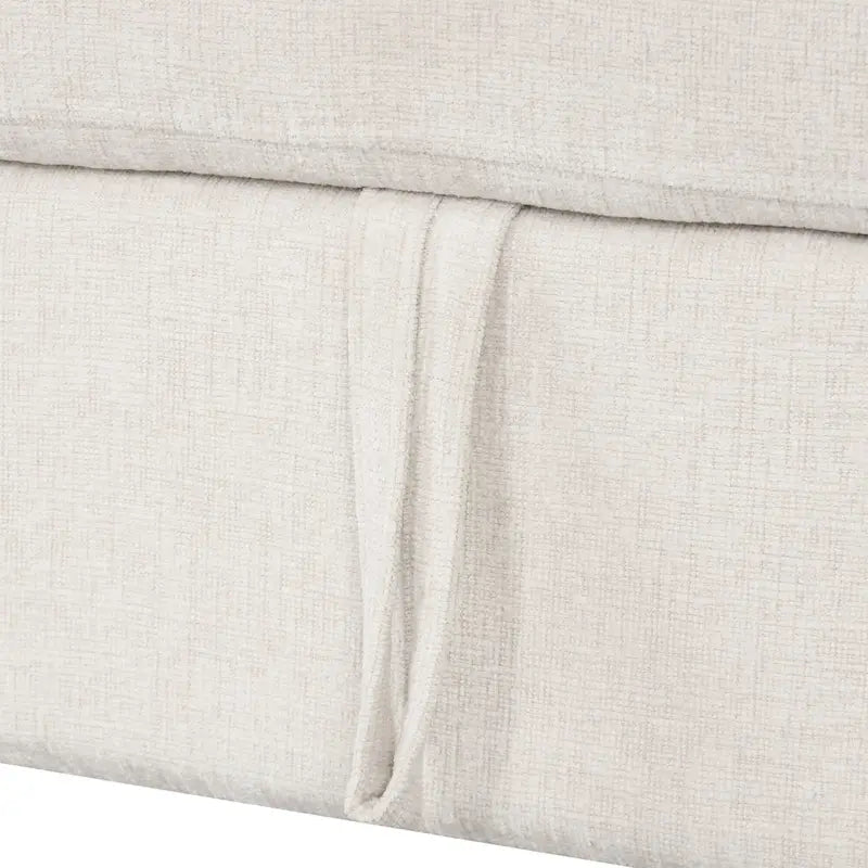 108.6 Divano Sezionale a U in Ciniglia con Funzione Letto, Porte USB, Chaise Longue Contenitore e 3 Cuscini Schienale