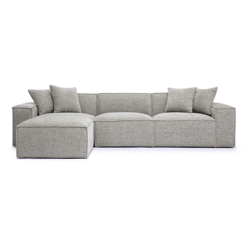 Divano modulare Mindy Chenille Basketweave - 115,3L x 70P x 28,2A