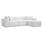 Divano modulare Mindy Chenille Basketweave - 115,3L x 70P x 28,2A