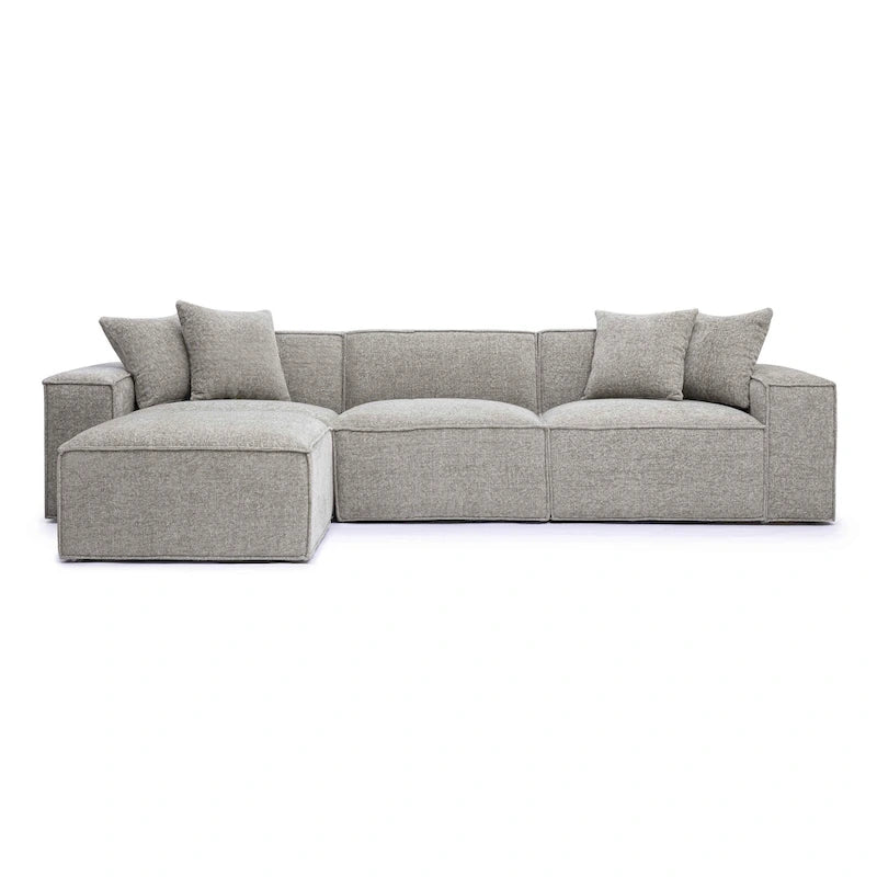 Divano modulare Mindy Chenille Basketweave - 115,3L x 70P x 28,2A