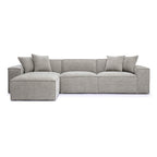 Divano modulare Mindy Chenille Basketweave - 115,3L x 70P x 28,2A