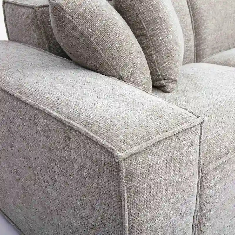 Divano modulare Mindy Chenille Basketweave - 115,3L x 70P x 28,2A