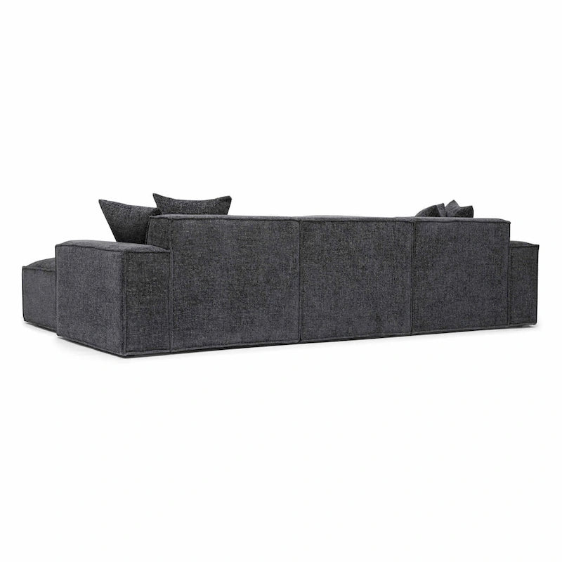 Divano modulare Mindy Chenille Basketweave - 115,3L x 70P x 28,2A