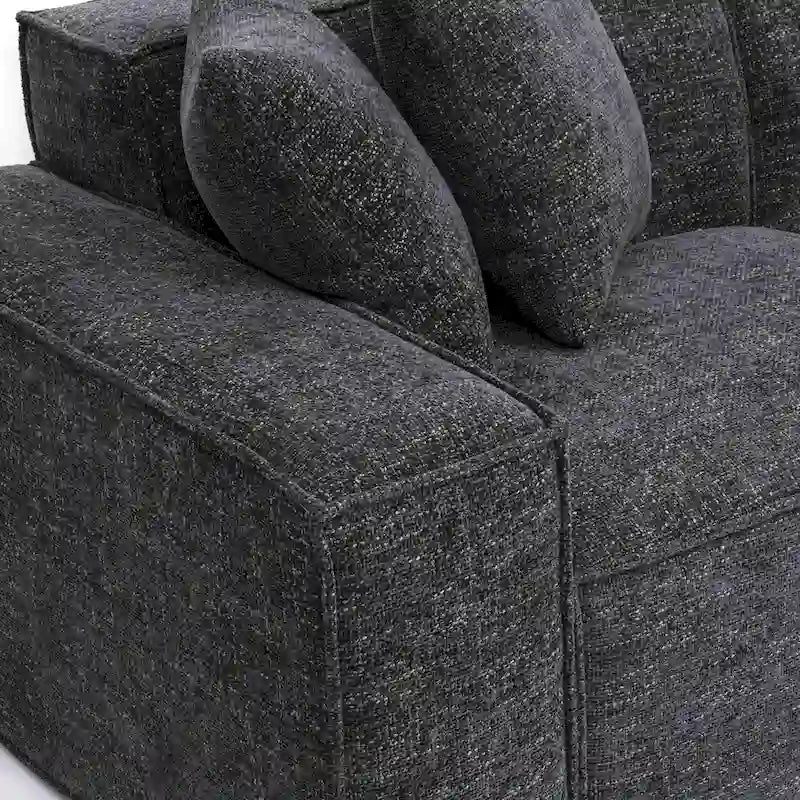 Divano modulare Mindy Chenille Basketweave - 115,3L x 70P x 28,2A