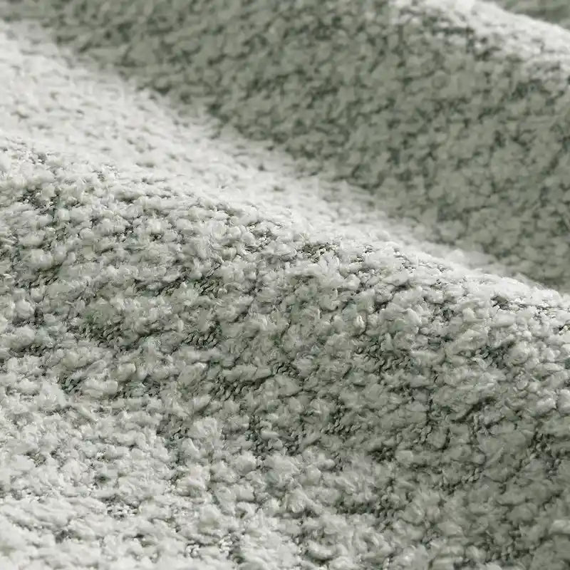 100 divani a L in tessuto bouclé con pouf mobile