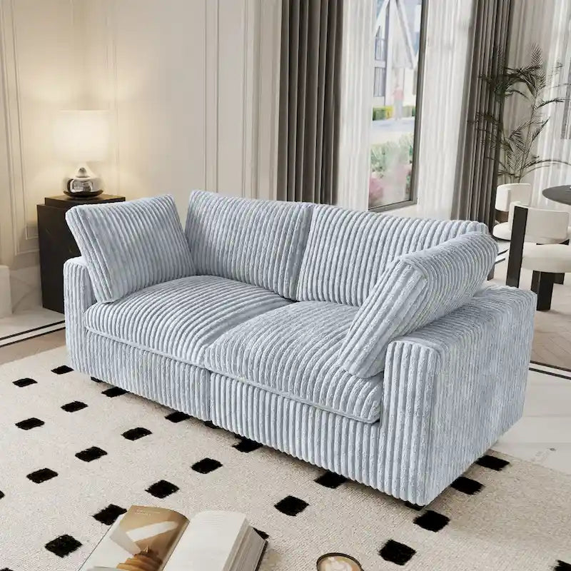 78,74 Divani Sezionali Modulari, Divano Letto Morbido e Profondo con Rivestimenti Removibili