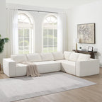 Ensemble de canapé d'angle moderne en nuage, ensemble de canapés modulaires en chenille