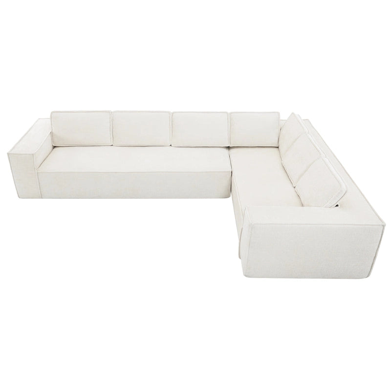 Ensemble de canapé d'angle moderne en nuage, ensemble de canapés modulaires en chenille