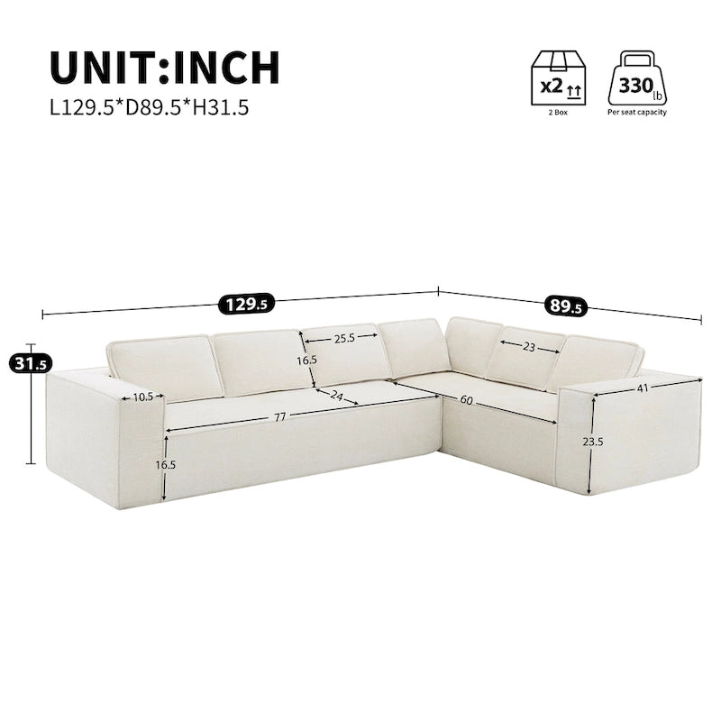 Ensemble de canapé d'angle moderne en nuage, ensemble de canapés modulaires en chenille