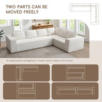 Ensemble de canapé d'angle moderne en nuage, ensemble de canapés modulaires en chenille