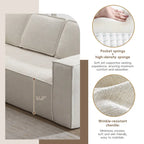 Ensemble de canapé d'angle moderne en nuage, ensemble de canapés modulaires en chenille