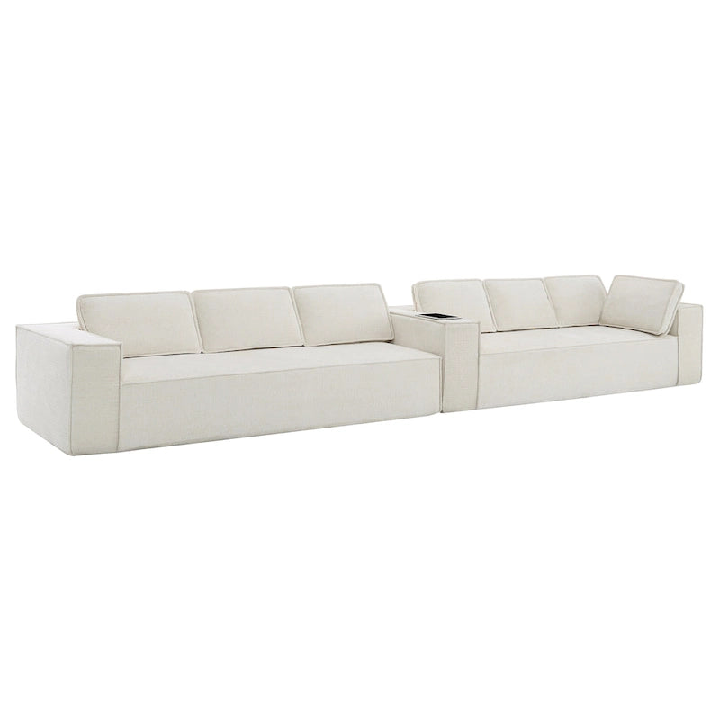 Ensemble de canapé d'angle moderne en nuage, ensemble de canapés modulaires en chenille
