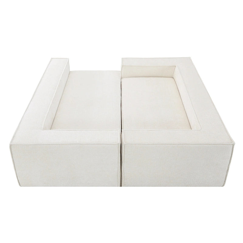 Ensemble de canapé d'angle moderne en nuage, ensemble de canapés modulaires en chenille