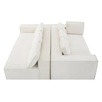 Ensemble de canapé d'angle moderne en nuage, ensemble de canapés modulaires en chenille