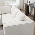 Ensemble de canapé d'angle moderne en nuage, ensemble de canapés modulaires en chenille