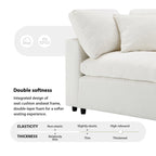 Canapé-lit modulable en chenille, convertible en forme de U
