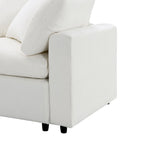 Canapé-lit modulable en chenille, convertible en forme de U