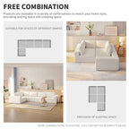 Canapé modulable 147, canapé d'angle avec assise large, combinaison libre