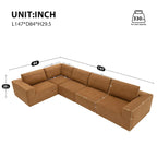 Canapé modulable 147, canapé d'angle avec assise large, combinaison libre