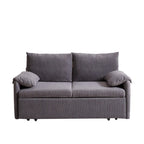 Divano Loveseat da 164 cm con Letto Estraibile, Divano Letto Convertibile in Velluto a Coste
