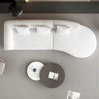 123.2 Sofa Sectionnel 4 Places Cloud en Velours Côtelé