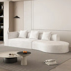 123.2 Sofa Sectionnel 4 Places Cloud en Velours Côtelé