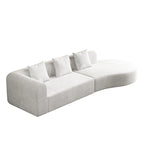 123.2 Sofa Sectionnel 4 Places Cloud en Velours Côtelé