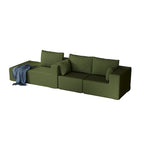 Divano modulare a L in velluto a coste Cloud da 275 cm con chaise longue