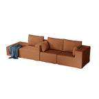 Divano modulare a L in velluto a coste Cloud da 275 cm con chaise longue