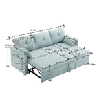 Divano sezionale a L a 3 posti verde 81.1 con chaise longue reversibile, sedili contenitore, telaio in legno massello resistente