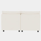 Divano modulare 8 posti trasformabile beige 129 con contenitore