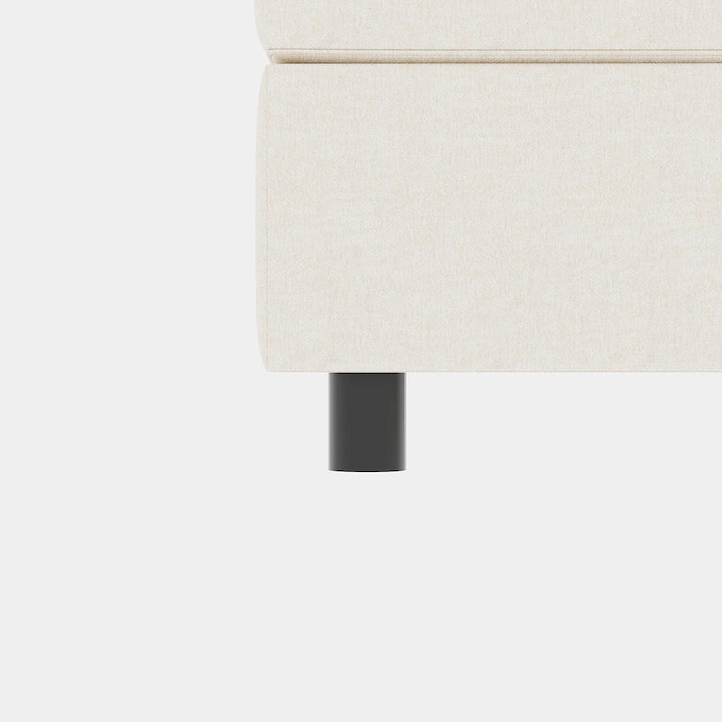 Divano modulare 8 posti trasformabile beige 129 con contenitore
