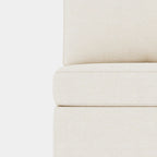 Divano modulare 8 posti trasformabile beige 129 con contenitore