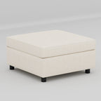 Divano modulare 8 posti trasformabile beige 129 con contenitore