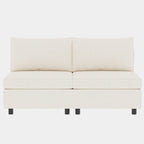Divano modulare 8 posti trasformabile beige 129 con contenitore